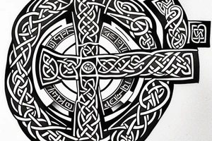 celtic cross tattoo idea