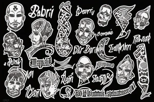 name of my brother sabri, born on the 2th june 1990 and dead on 2010 tattoo idea