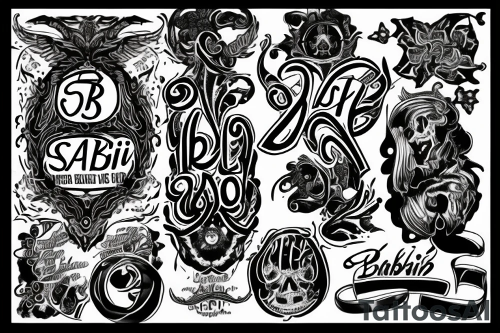 name of my brother sabri, born on the 2th june 1990 and dead on 2010 tattoo idea