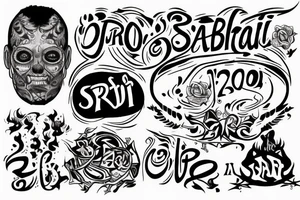 name of my brother sabri, born on the 2th june 1990 and dead on 2010 tattoo idea