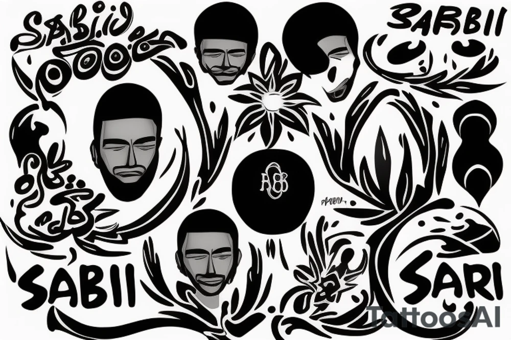 name of my brother sabri, born on the 2th june 1990 and dead on 2010 tattoo idea
