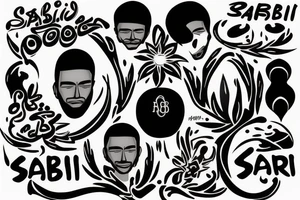 name of my brother sabri, born on the 2th june 1990 and dead on 2010 tattoo idea