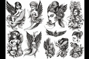 Angel trying to take off tattoo idea