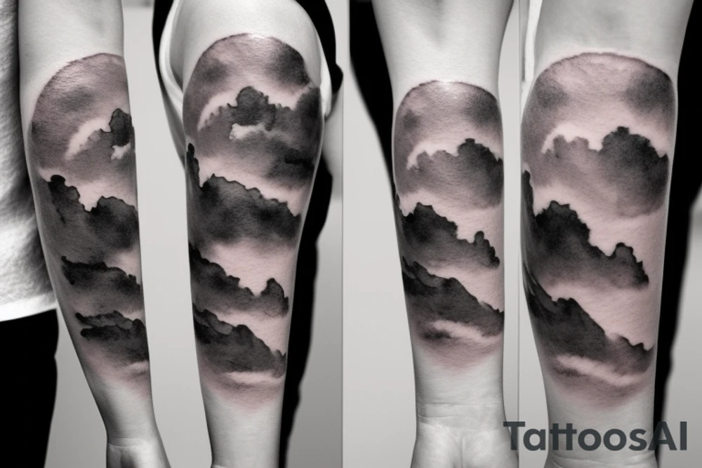 simple cloud tattoo idea