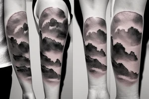 simple cloud tattoo idea