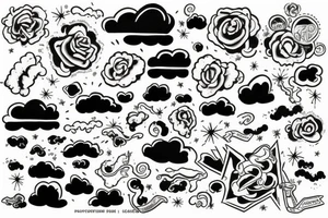clouds tattoo idea