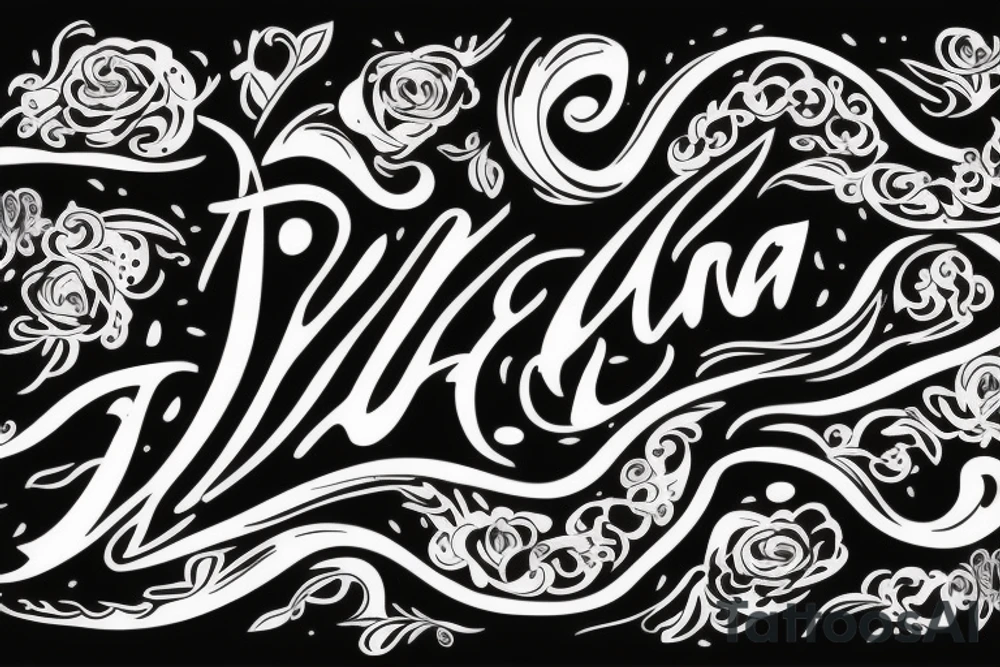 ERNA name tattoo idea