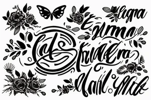 ERNA name tattoo idea