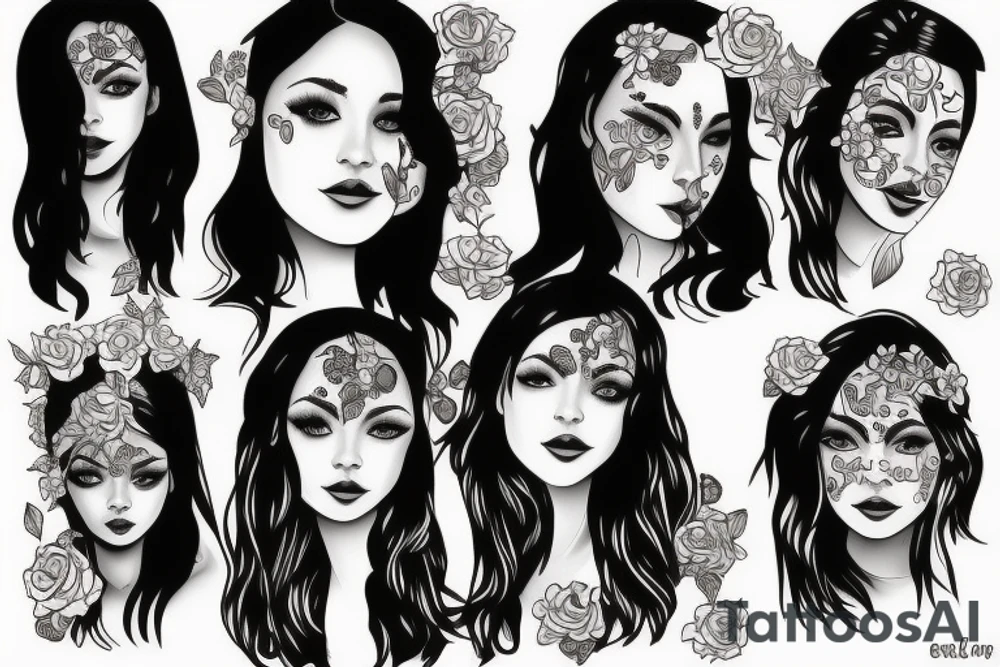 girl name ERNA tattoo idea