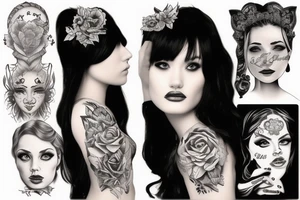 girl name ERNA tattoo idea