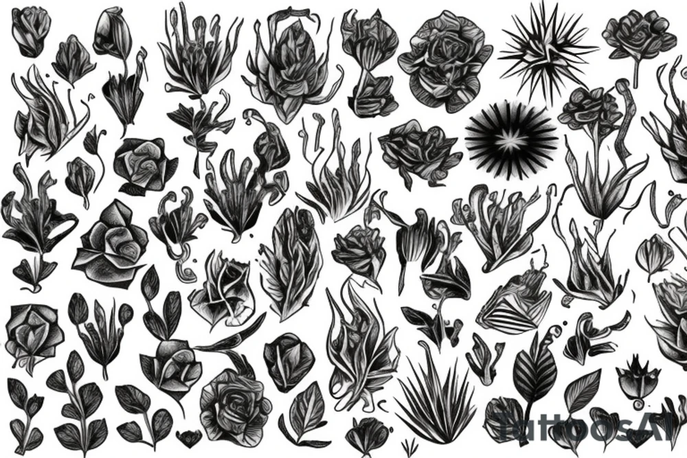 the most interesting plants grow in the shade tattoo idea