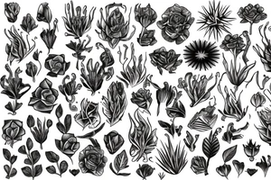 the most interesting plants grow in the shade tattoo idea