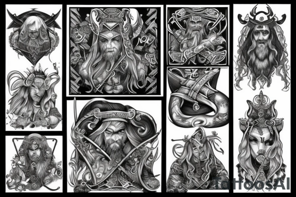 Viking berseker tattoo idea