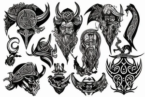 Viking berseker tattoo idea