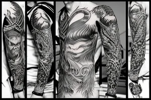 Phoenix viking tattoo idea