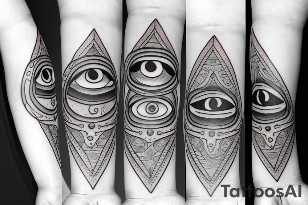 lantern with an all-seeing eye tattoo idea