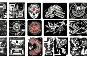 Cyber security and cyber punk tattoo idea