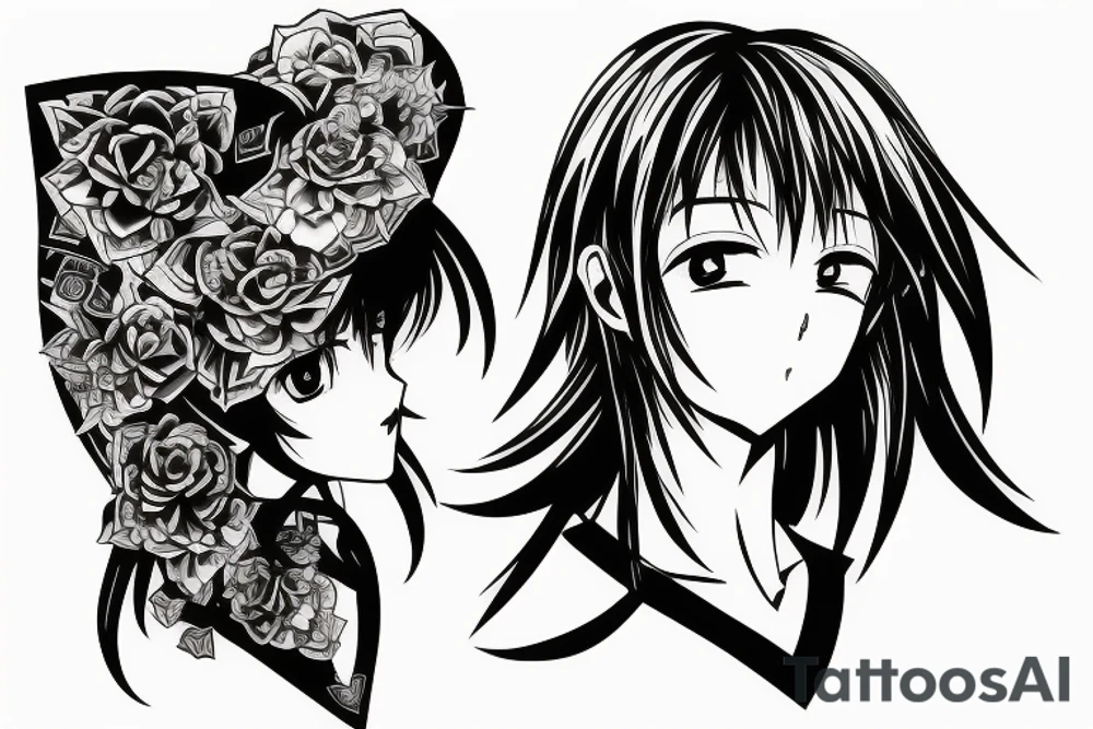 anime neck tattoo tattoo idea