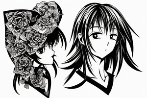 anime neck tattoo tattoo idea