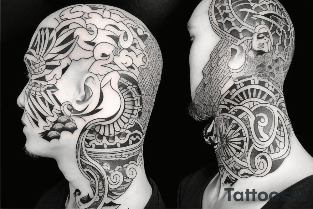 neck tattoo tattoo idea
