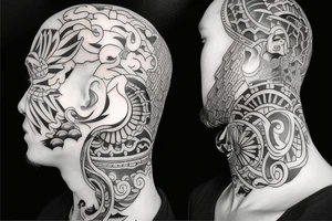 neck tattoo tattoo idea