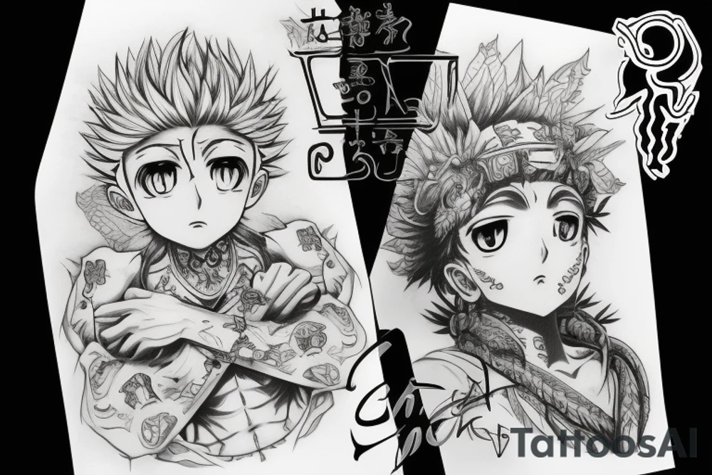 Killua zodiac tattoo idea