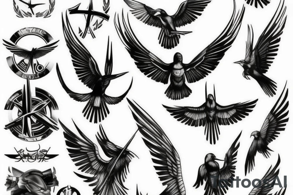 mockingjay tattoo idea