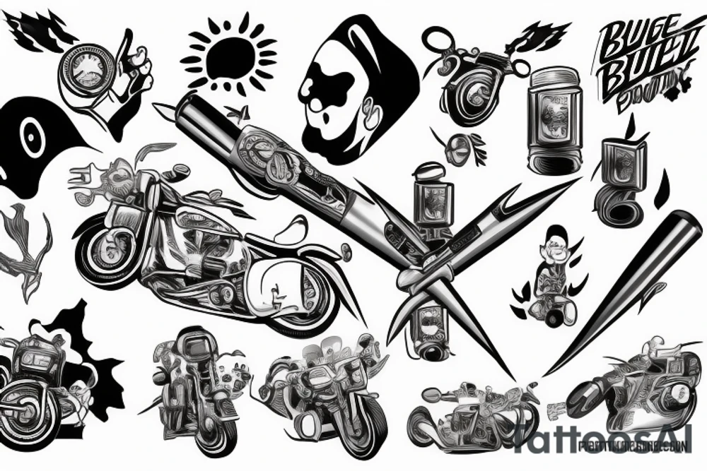 Speeding. Bullet to heaven tattoo idea