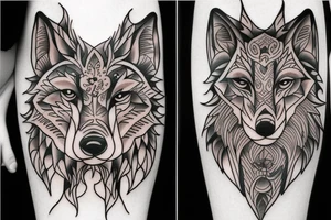 Wolf tattoo idea