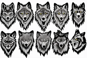 Wolf tattoo idea