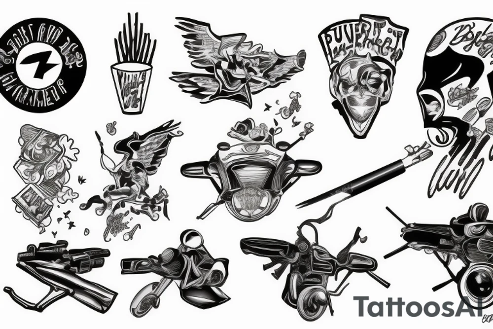 Speeding. Bullet to heaven tattoo idea