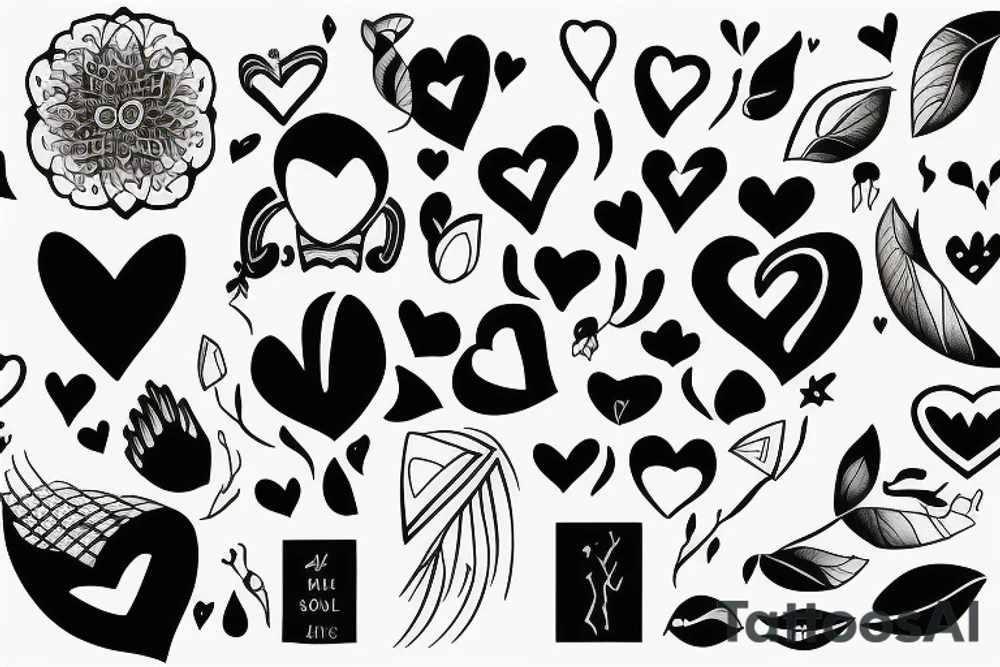 In balance with heart body and soul tattoo idea