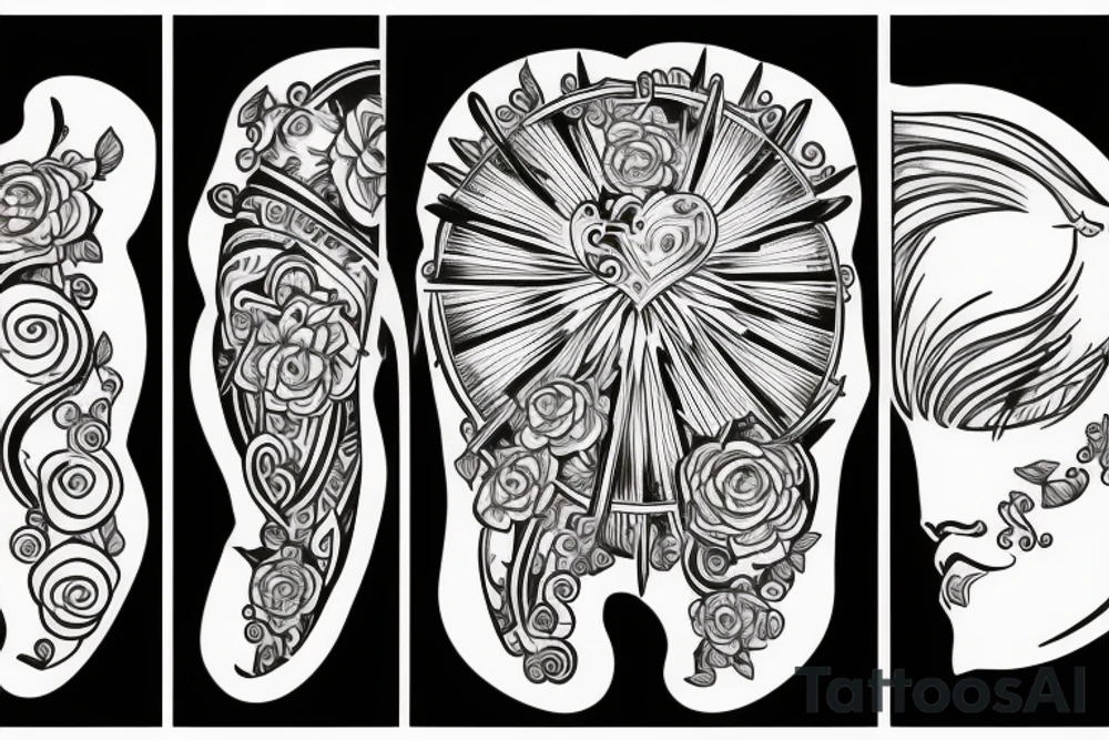 Balance of heart body and soul tattoo idea