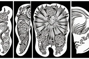 Balance of heart body and soul tattoo idea