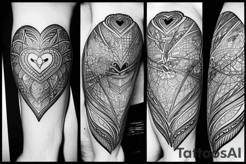Balance of heart body and soul tattoo idea