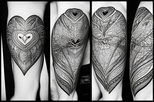 Balance of heart body and soul tattoo idea