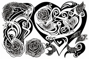 Balance of heart body and soul tattoo idea
