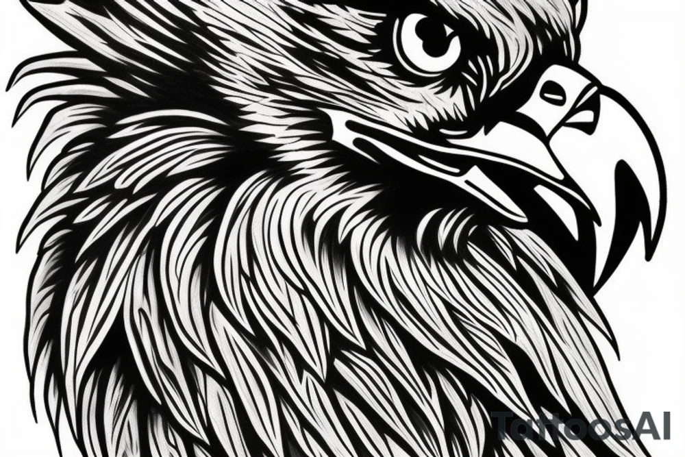 Scary Eagle tattoo idea