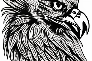 Scary Eagle tattoo idea