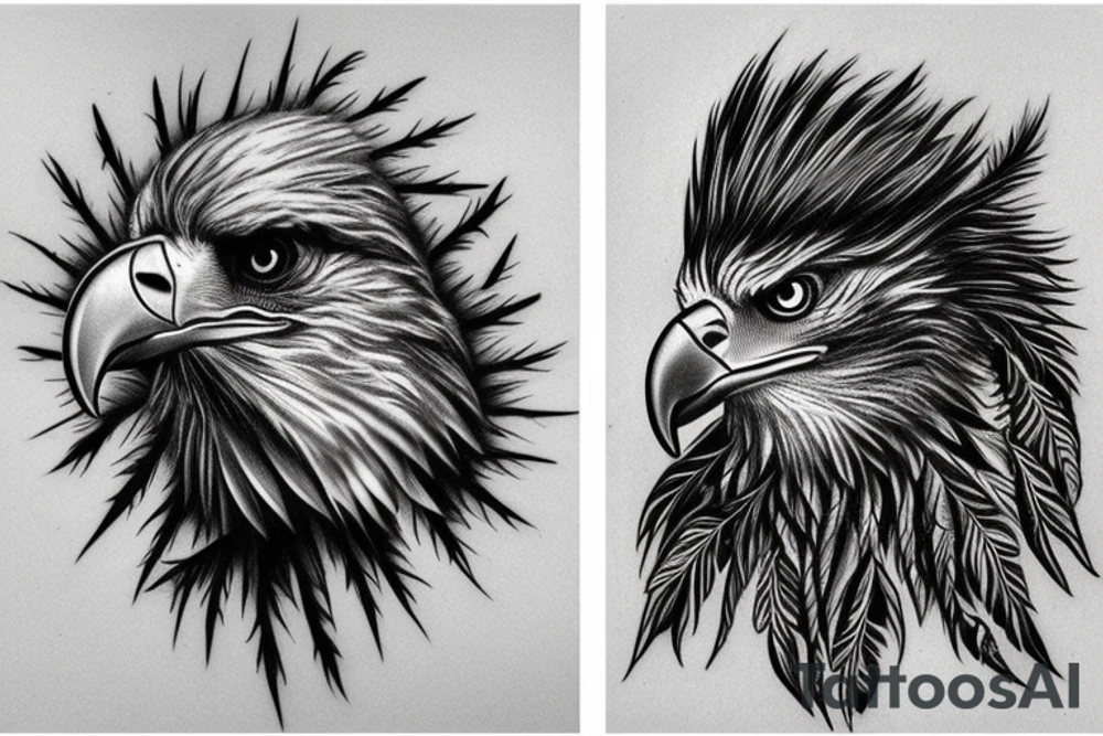 Scary Eagle tattoo idea