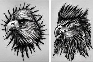 Scary Eagle tattoo idea