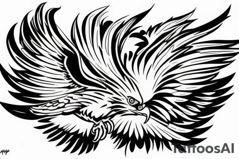 Scary Eagle tattoo idea