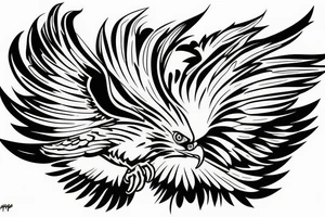 Scary Eagle tattoo idea