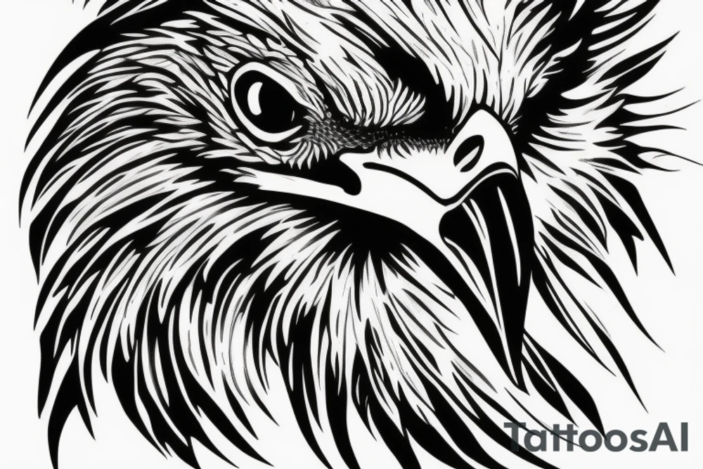 Scary Eagle tattoo idea