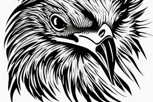 Scary Eagle tattoo idea