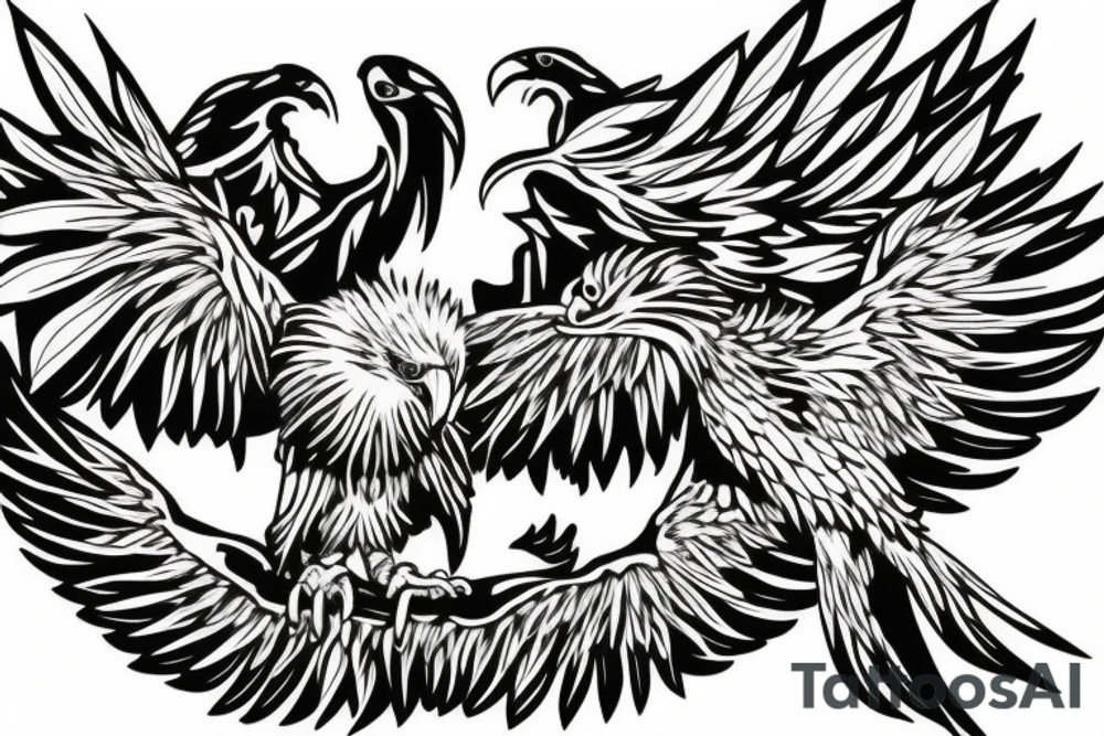Scary Eagle tattoo idea