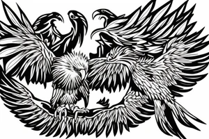 Scary Eagle tattoo idea
