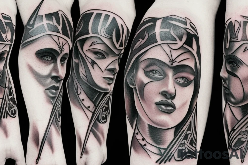 Albanian warrior tattoo idea