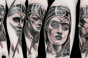 Albanian warrior tattoo idea