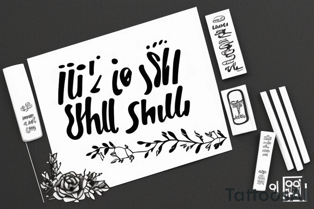 “It Shall Be Well” quote by Zolly tattoo idea